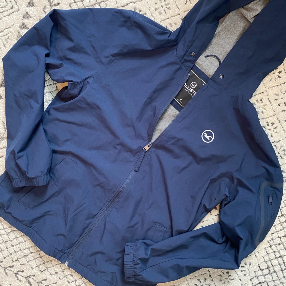 Hollister Men’s Navy Blue Jacket
